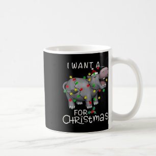 I Want A Hippopotamus For Christmas Hippo Xmas 3 Coffee Mug