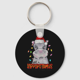 I Want A Hippopotamus For Christmas Hippo Xmas 4  Keychain