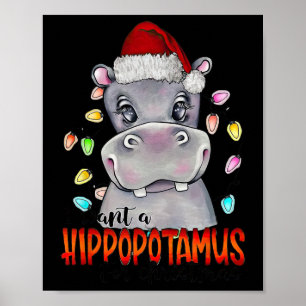 I Want A Hippopotamus For Christmas Lights  Poster