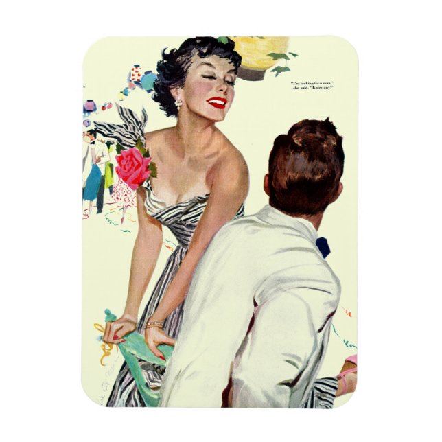 I Want a Man 2 Magnet (Vertical)
