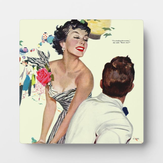 I Want a Man 2 Plaque (Front)