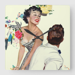 I Want a Man Square Wall Clock