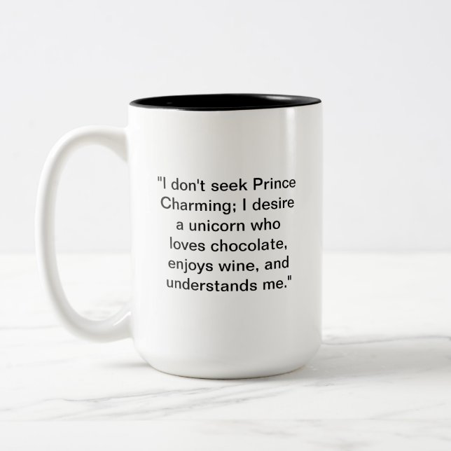 I Want a Unicorn Mug | Funny Desire Mug (Left)