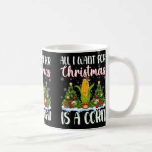 I Want For Christmas Is A Cougar Xmas Tree Lights Coffee Mug