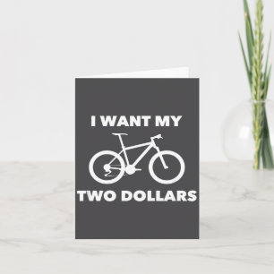 I Want My Two Dollars 2$ Movie Quote Retro 80s Vin Card