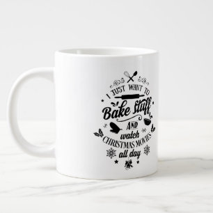I want to Bake /Christmas Quote/ Personalized Mug