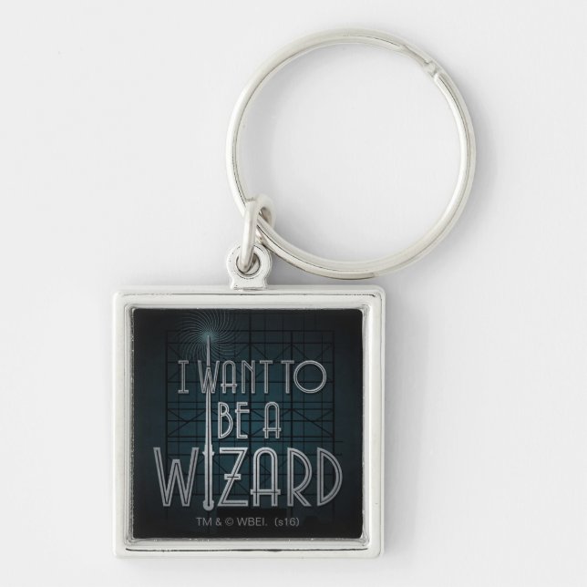 I Want To Be A Wizard Keychain (Front)