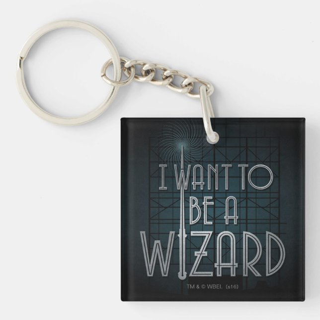 I Want To Be A Wizard Keychain (Front)