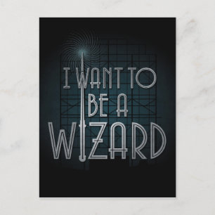 I Want To Be A Wizard Postcard
