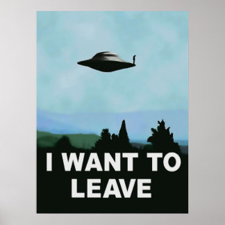 I want to be-leave x-files variation poster