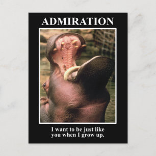 I want to be like you when I grow up Postcard