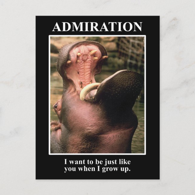 I want to be like you when I grow up Postcard (Front)