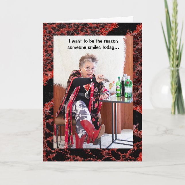 I want to be the reason someone smiles card (Front)