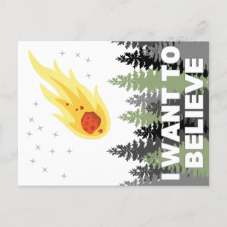 I Want to Believe Asteroid Postcard