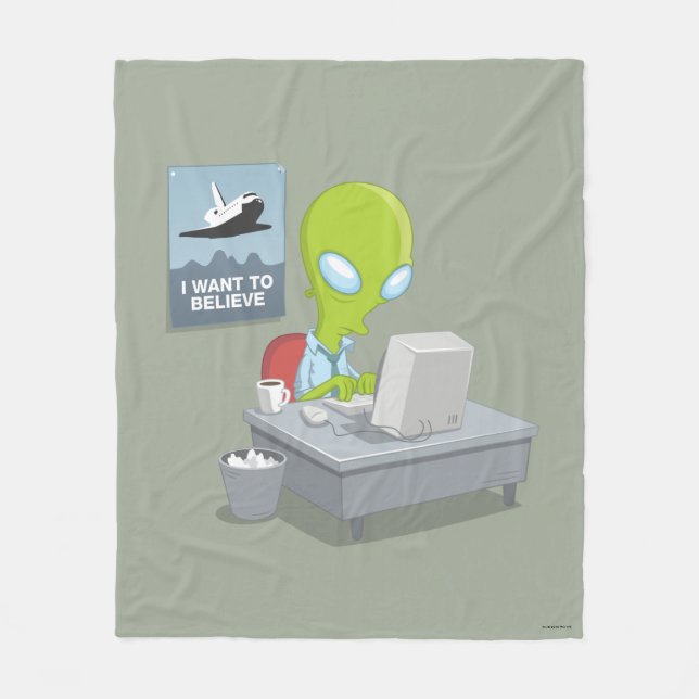 I Want To Believe Fleece Blanket (Front)