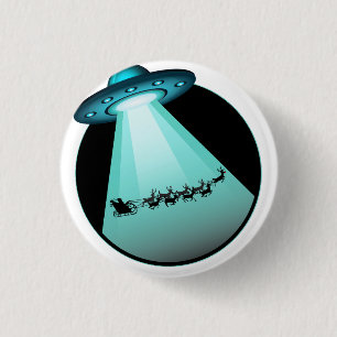 I Want To Believe In Santa 1 Inch Round Button