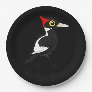 I Want To Believe Ivory-billed Woodpecker Birdorab Paper Plate