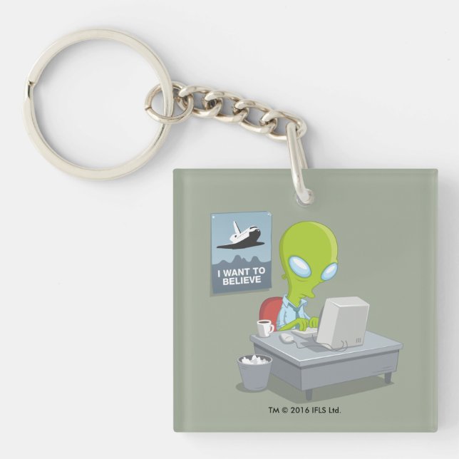 I Want To Believe Keychain (Front)