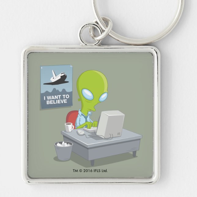 I Want To Believe Keychain (Front)