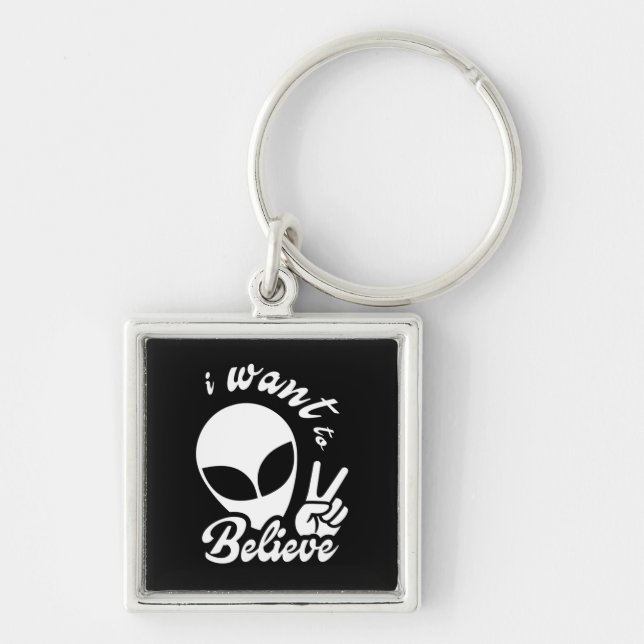 I Want to Believe Keychain (Front)
