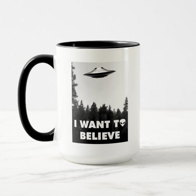 I want to believe mug (Left)