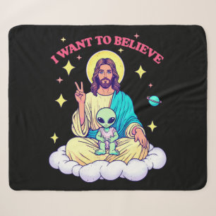 I Want To Believe Sherpa Blanket