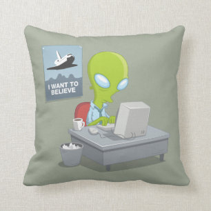 I Want To Believe Throw Pillow