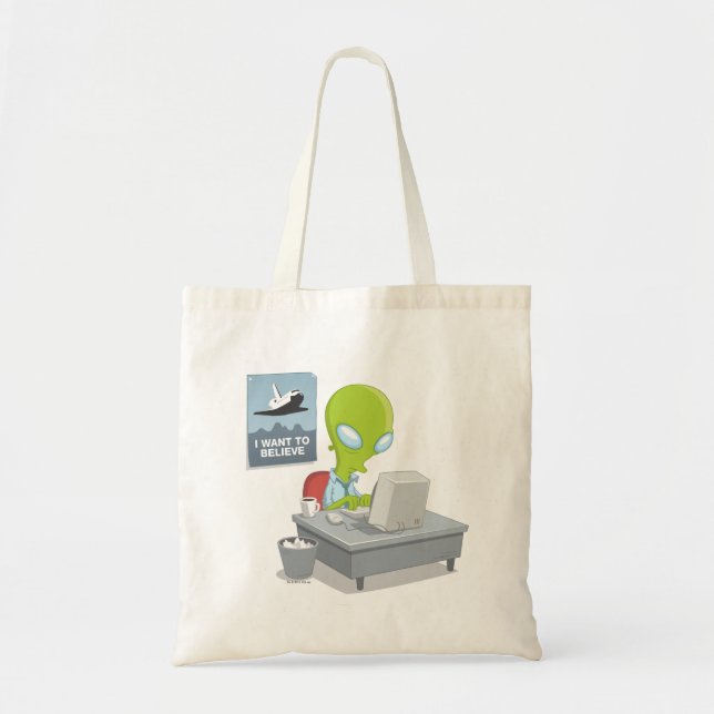 I Want To Believe Tote Bag (Front)