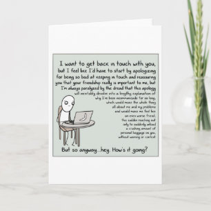 I want to get back in touch with you (original) card