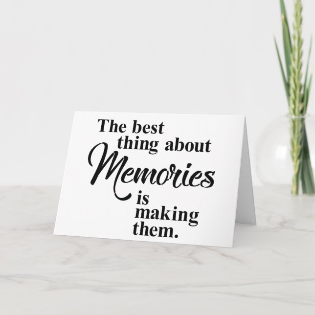 I WANT TO MAKE "ALL" MY MEMORIES WITH **YOU** CARD (Front)