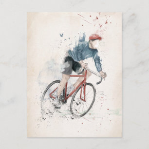 I want to ride my bicycle postcard