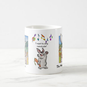I Want to Sing Carrot-oke Rabbits Mug