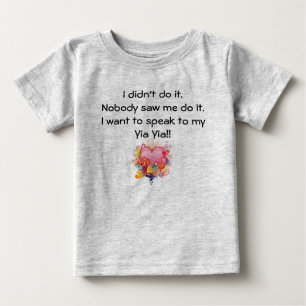 I want to speak to Yia Yia - Retro Heart Baby T-Shirt