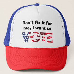 I Want to Vote Trucker Hat