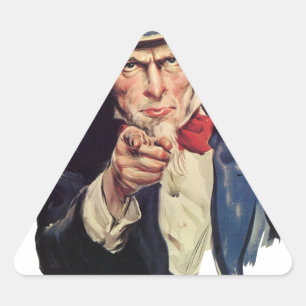 I want you, America US/USA, SAD Triangle Sticker