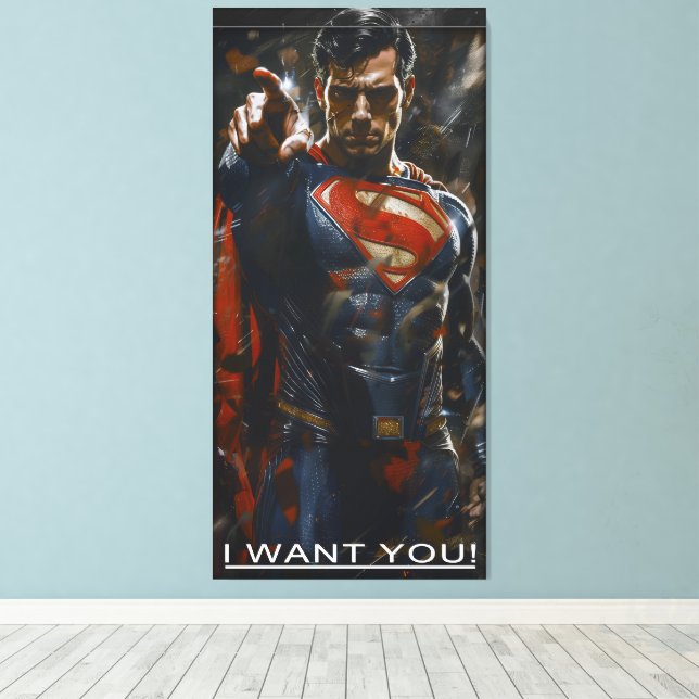 I want you canvas print (Insitu(Wood Floor))