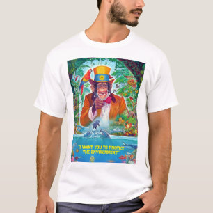 I want you Customizable Text Environment Template T-Shirt