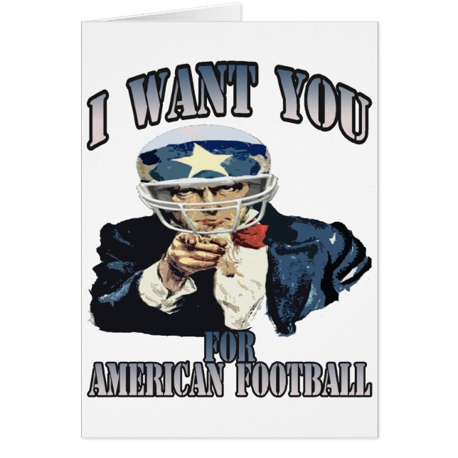 I WANT YOU FOR AMERICAN FOOTBALL (Front)
