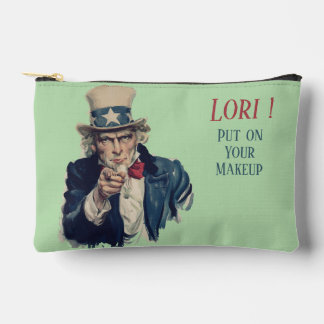 I Want You | Fun Uncle Sam Recruitment Image Name Accessory Pouch