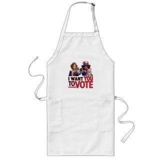 I WANT YOU TO VOTE (Cat Ladies) Long Apron