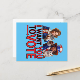 I WANT YOU TO VOTE (Cat Ladies) Postcard