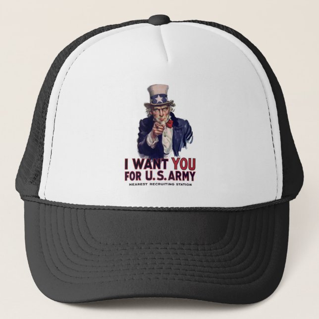 I Want You Trucker Hat (Front)