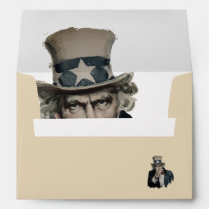 I Want You Uncle Sam Vintage Beautiful Envelope