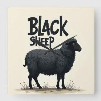 i wants problems square wall clock