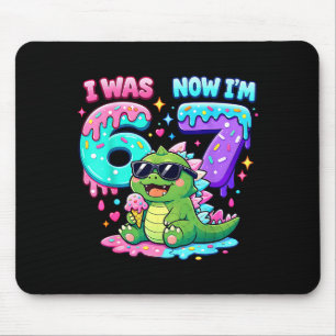 I was 6 i'm 7 birthday 67 meme kaiju ice cream dri mouse pad
