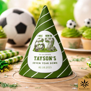 I Was 6, Now I’m 7 Soccer Birthday – All-Star Party Hat