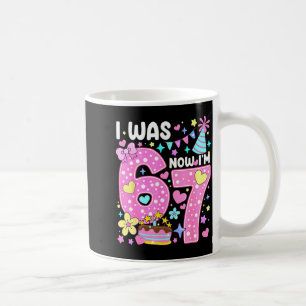 I Was 6 Now I'm 7 Nk Lka Dot Seven Birthday Girl P Coffee Mug
