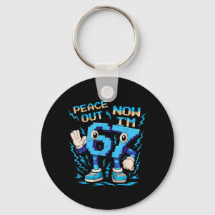 I was 6 Now Im 7 Six Seven Brainrot 7 Year Old Keychain