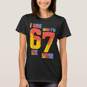 I Was 6 Now I'm 7 Year Old 7th Birthday Boy 7 Year T-Shirt