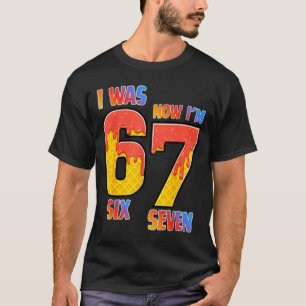 I Was 6 Now I'm 7 Year Old 7th Birthday Boy 7 Year T-Shirt